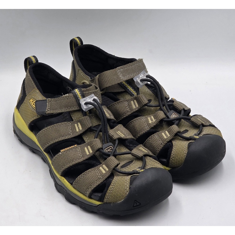 KEEN Newport Kids Size 3 Big Kids Green Water Sandals‎ Closed Toe